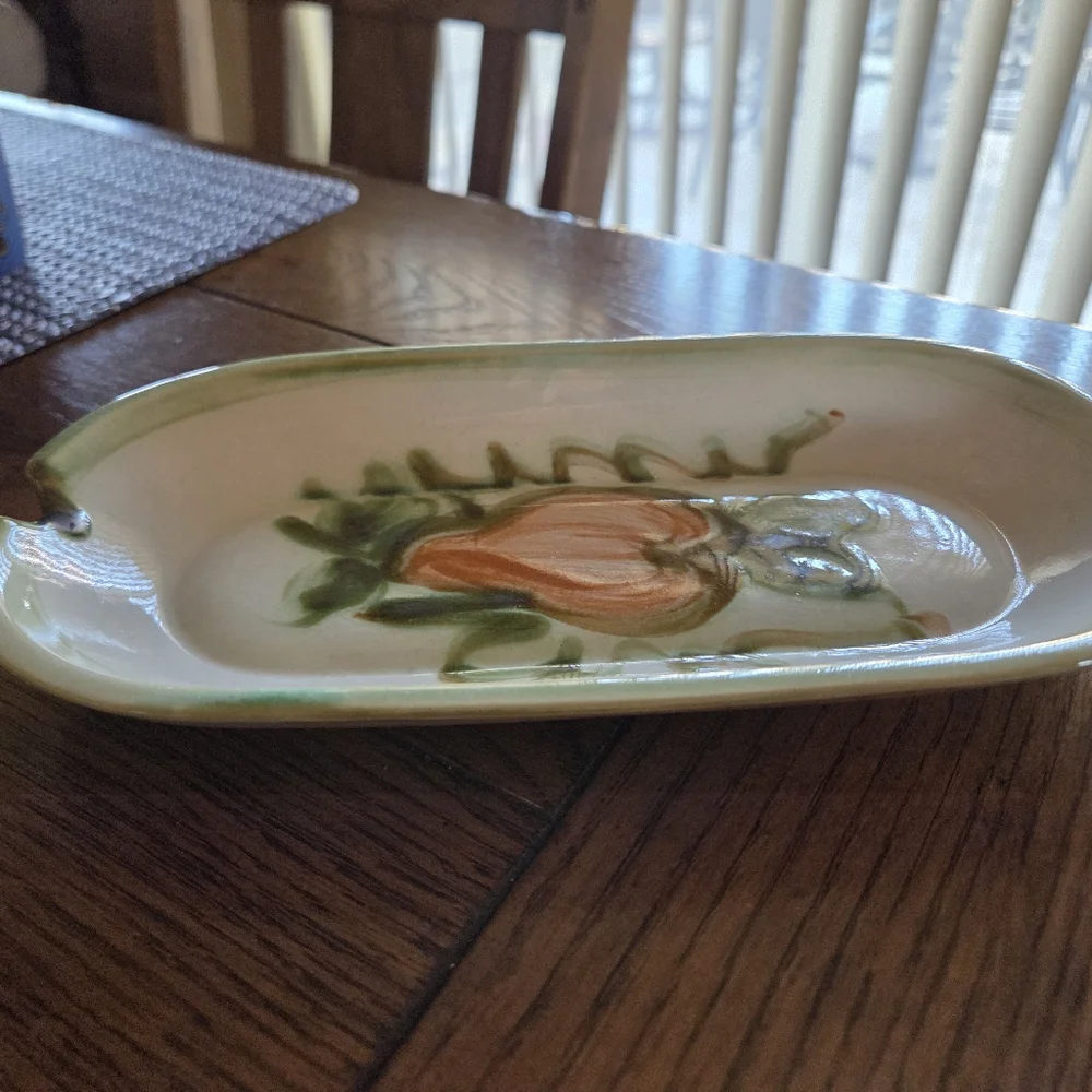 John B Taylor Harvest Pear Ceramic Corn Holder Made In Louisville KY